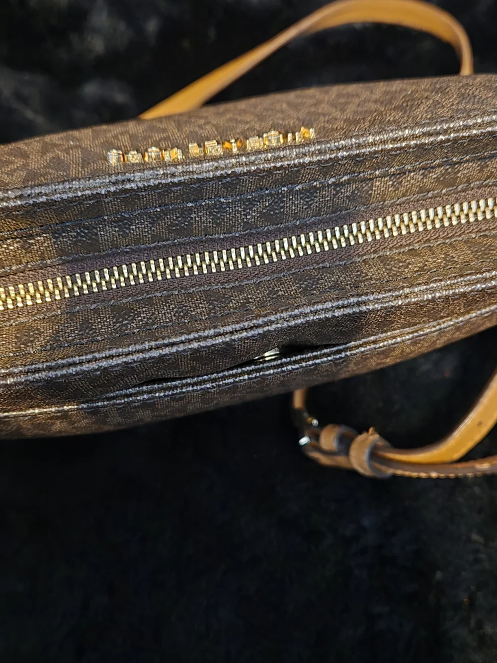 Michael Kors Brown Signature Crossbody Bag